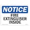 Signmission Safety Sign, OSHA Notice, 7" Height, Rigid Plastic, Fire Extinguisher Inside Sign, Landscape OS-NS-P-710-L-12597 - alternate 1